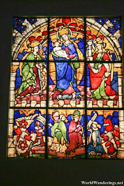 Stained Glass Window at the Salzburg Cathedral Museum