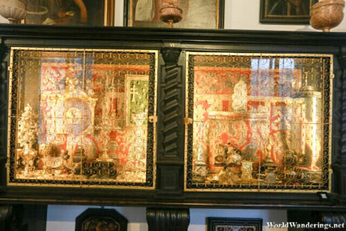 Small Items on Display at the Cabinet of Curiosities at the Salzburg Cathedral Museum