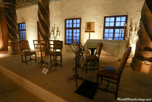 Chairs on Display at the Hohensalzburg Fortress