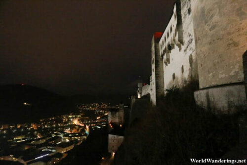 Hohensalzburg Fortress at Night