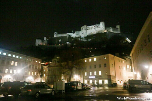 Hohensalzburg Fortress at Night