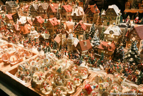 Products on Sale at the Christmas Market at the Salzburg Cathedral