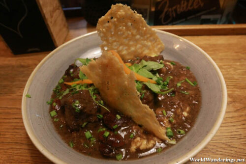 Braised Ox Tail at Zwettler's Wirtshaus in Salzburg