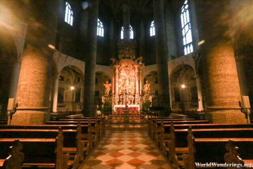 Inside the Franciscan Church in Salzburg