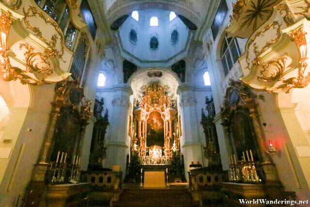 Altar at the Church of the Abbey of Saint Peter in Salzburg