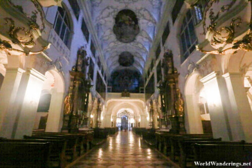 Inside the Church of the Abbey of Saint Peter in Salzburg