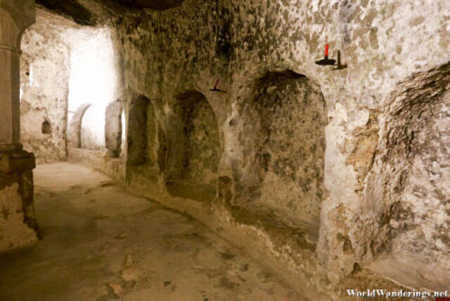 Tombs Inside the Catacombs at the Cemetery of the Abbey of Saint Peter in Salzburg