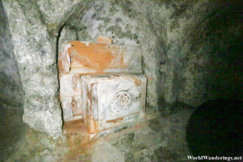 Inside the Catacombs of the Abbey of Saint Peter in Salzburg