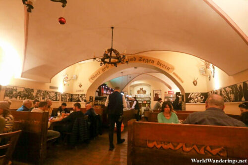 Inside Zipfer Bierhaus in Salzburg