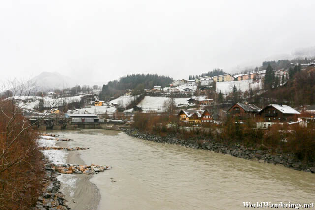 Snow Covered Town of Werfen