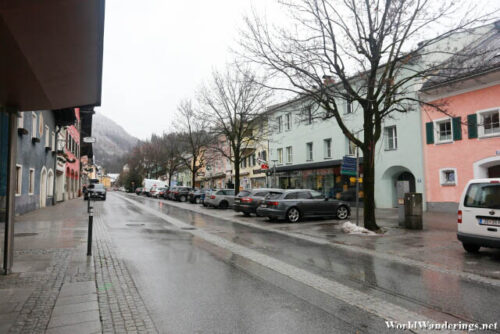 Quiet Main Street of Werfen