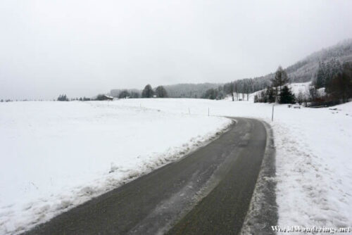 Ice Covered Road at Werfen