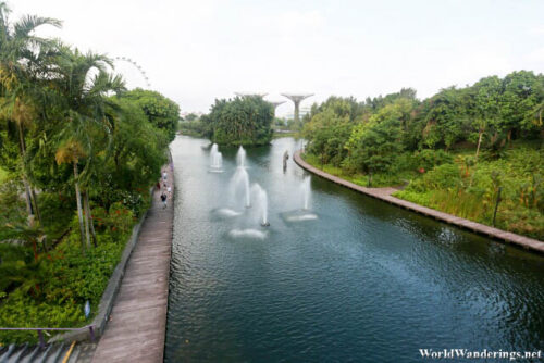 Walking Along the Canal at the Gardens by the Bay