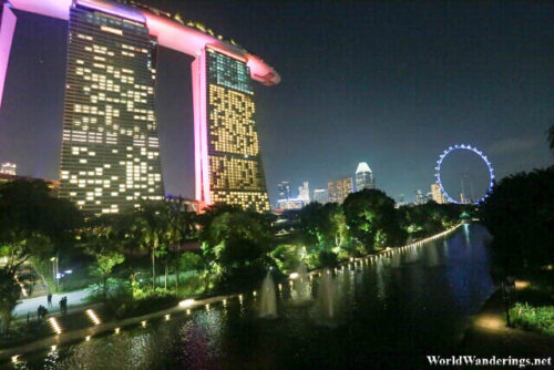 Gardens by the Bay at Night