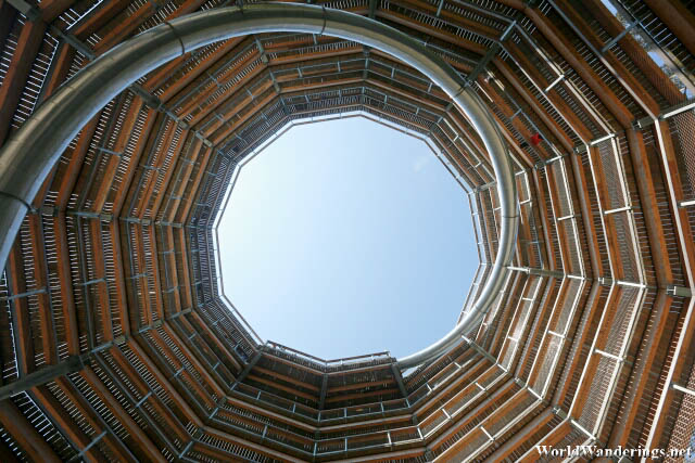 Inside the Avondale Forest Park Viewing Tower