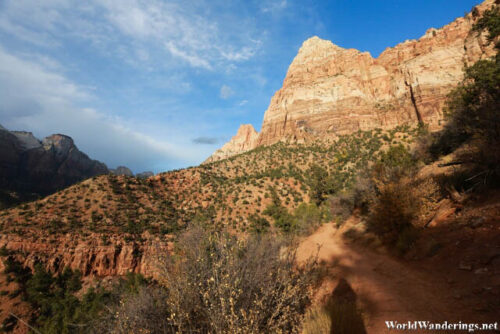 Mountain Above the Watchman's Trail in Zion National Park