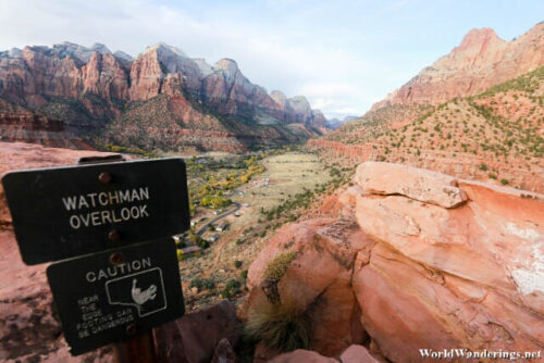 Entering the Watchman's Overlook