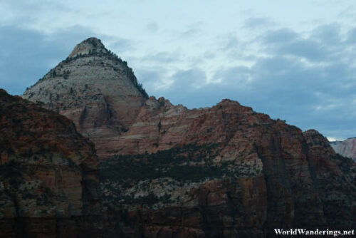 Mountains Around Canyon Overlook in Zion National Park