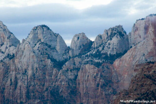 Mountains Around the Canyon Overlook at Zion National Park