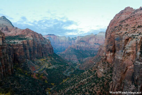 Early Morning at the Canyon Overlook at Zion National Park