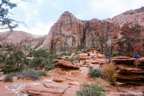 Other Visitors at Canyon Overlook Viewpoint at Zion National Park