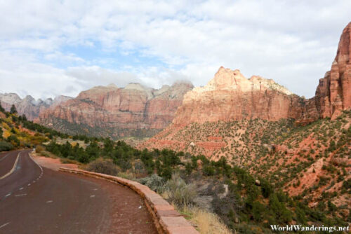 Beautiful Scenery Along the Zion Mount Carmel Tunnel Road