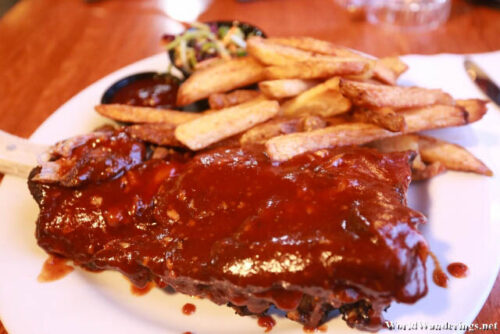 Ribs at Stage Coach Grille at La Verkin, Utah