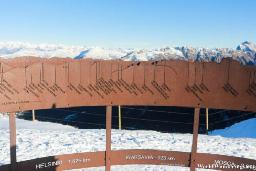 Panoramic Map at Seceda