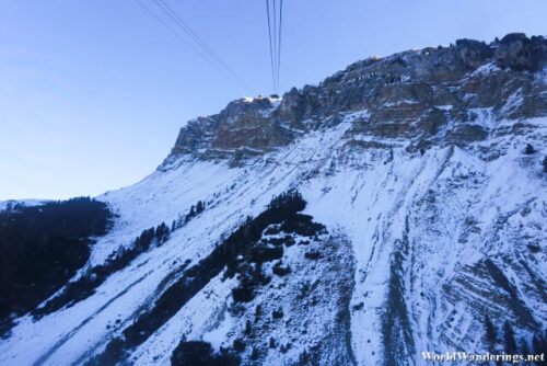 View from the Gondola at Seceda